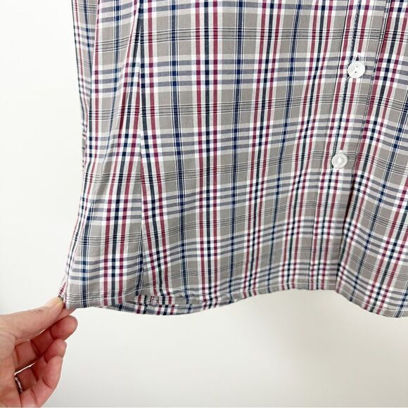 Bell by Alicia Bell Cotton Plaid Button-Up Collared Shirt Sz 4 NWT - Picture 3 of 10